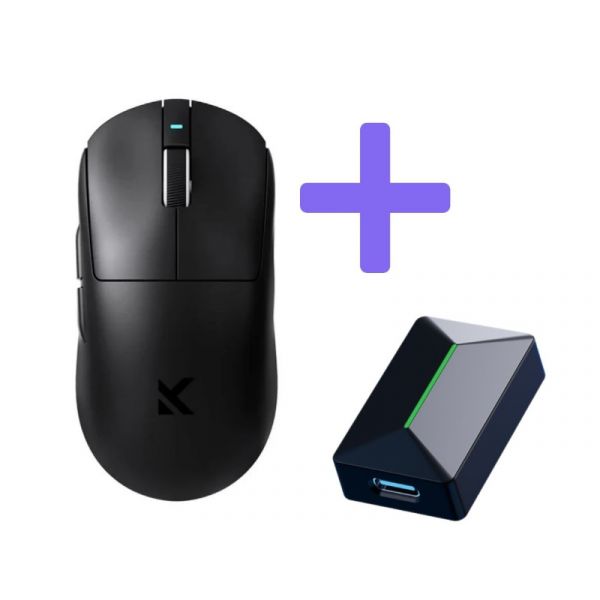 MCHOSE A7 PRO S Vezeték Nélküli 2.4G Gamer Egér, fekete